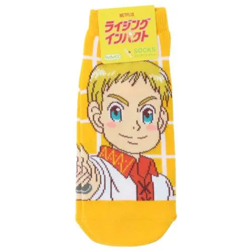 女性用靴下 ライジングインパクト レディースソックス ガウェイン 少年ジャンプ スモールプラネット キャラックス 大人向け メール便可 マシュマロポップ