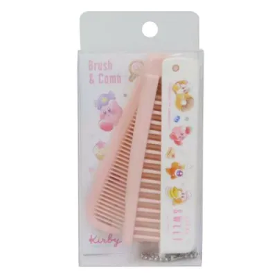 ヘアブラシ 星のカービィ 折りたたみ ブラシ&コーム EVERYONE SWEET カミオジャパン 折りたたみくし メール便可 マシュマロポップ
