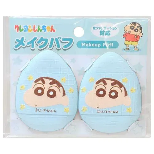 コスメ雑貨 クレヨンしんちゃん メイクパフ2P ミント アイプランニング メイクスポンジ 化粧パフ アニメメール便可 マシュマロポップ