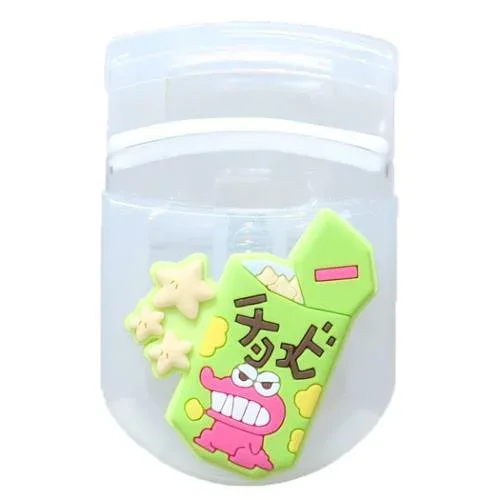 コスメ雑貨 クレヨンしんちゃん マスコット付きアイラッシュカーラー ホワイト アイプランニング メイク用品 化粧 アイメイク アニメ マシュマロポップ