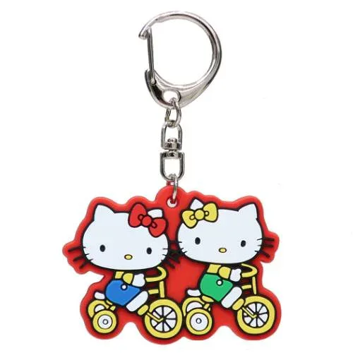 キーリング ハローキティ ラバーキーホルダー アクティブ RD サンリオ マリモクラフト プレゼント メール便可 マシュマロポップ