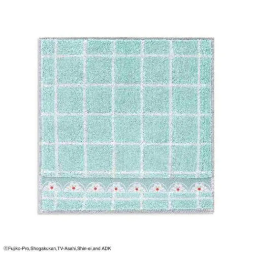 【最大1000円OFFクーポン!】\期間限定SALE価格/ドラえもん ミニタオル フルフィーコットン タオルハンカチ チェック MiRAi ブルー 藤子F不二雄 タオル美術館 かわいい プレゼント アニメキャラクター グッズ メール便可