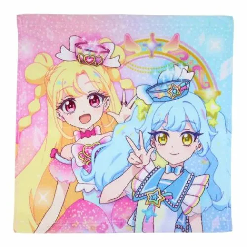 【最大1000円OFFクーポン!】おねがいアイプリ ハンドタオル プリントウォッシュタオル いのり&あおい 【メール便可】
