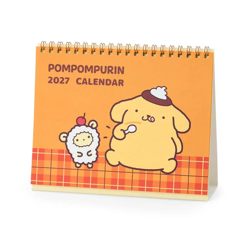 ポムポムプリン 2027Calendar 卓上リングカレンダー27 インテリア 書き込み 令和9年暦 Sanrio サンリオ【メール便可】