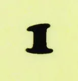 【数字ネイルシール】2明朝体1BK/各1シート9枚入