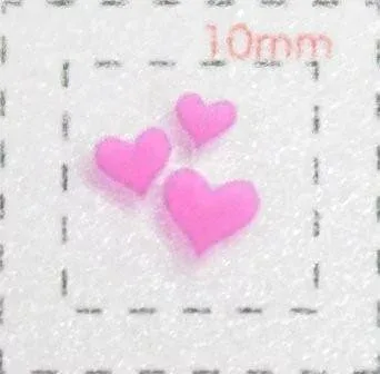 【ハート ネイルシール】(3)ピンク/1シート9枚入