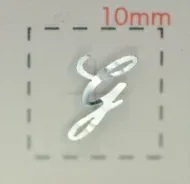 Nameネイルシール【アルファベット・イニシャル】大文字シルバー( G )1シート9枚入 名前 ネイルシール 結婚式 ネイル シール ハンドメイド ネイルアート アート ネイルパーツ パーツ 素材 材料 サロン ネイルサロン 卸