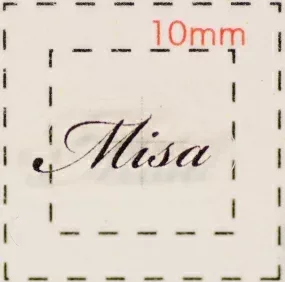 名前 ネイルシール【アルファベット・イニシャル】デザイン( Misa みさ)1シート6枚入
