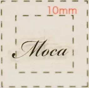 名前 ネイルシール【アルファベット・イニシャル】デザイン( Moka モカ・もか)1シート6枚入(結婚式 ネイル シール ネイルシール ハンドメイド ネイルアート アート ネイルパーツ パーツ 素材 材料 サロン ネイルサロン 卸 セルフ 人名 ペット)