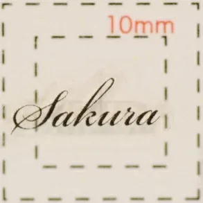 名前 ネイルシール【アルファベット・イニシャル】デザイン( Sakura さくら)1シート6枚入(結婚式 ネイル シール ネイルシール ハンドメイド ネイルアート アート ネイルパーツ パーツ 素材 材料 サロン ネイルサロン 卸 卸売り セルフ 人名 ペット)