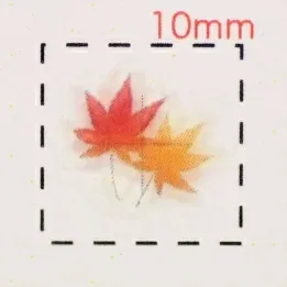 紅葉・秋【ネイルデザインシール】もみじ(3)/1シート9枚入