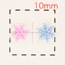 雪の結晶 カラーMIX【ネイルシール】ピンク&ブルー MIX(2)/1シート25枚入 ハンドメイド アクセサリー パーツ スノー クリスマス christmas シール 雪 結晶 アート 冬 ウインター ネイル シール ネイルシール 雪の結晶 スノーフレーク 材料