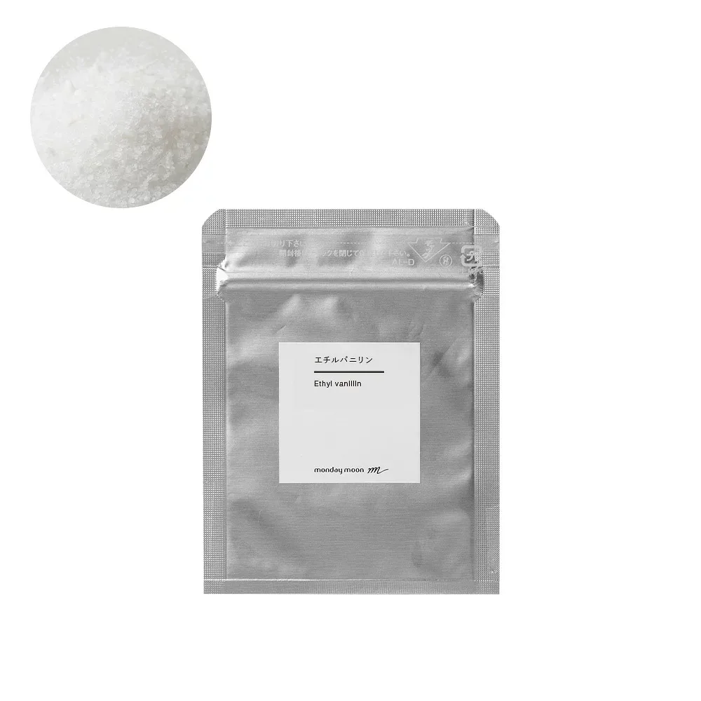 【初回限定15%OFFクーポン】エチルバニリン・Ethyl vanillin/5g エチルバニリン 香料 香水材料 調香材料 フレグランス素材 バニラ 香り素材 ベースノート グルマン調 バニラ調 甘い香り 焼き菓子 キャラメル チョコレート