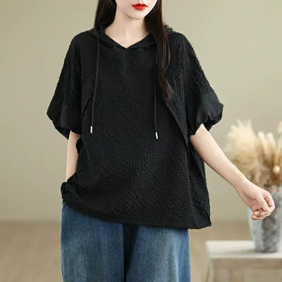 チュニック 半袖 Tシャツ レディース 夏 シャツ ブラウス 無地トップス ロングシャツ カットソー ビッグシルエット 可愛い きれいめ プルオーバー パーカー 体型カバー ゆったり ミドル 通勤 テールライン ロング 着痩せ 春 オフィスカジュアル 大人カジュアル 黒 スカート