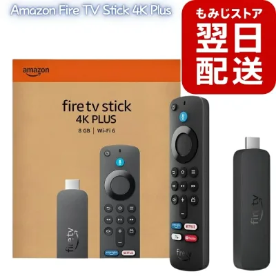 Amazon Fire TV Stick 4K Plus Alexa対応音声認識リモコン付 ストリーミングメディアプレーヤー Wi-Fi 6 4K Ultra HD Dolby Vision HDR10+ Dolby Atmos HDMI テレビ 動画配信 Netflix Prime Video YouTube TVer ABEMA U-NEXT Disney+ 音声操作