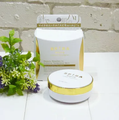 芦屋化粧品 SPIRA WHITE クッションファンデーション <SPF30/PA+++> 15g ライトベージュ