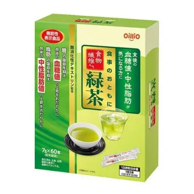 【機能性表示食品】食事のおともに食物繊維入り緑茶 7g×60パック【楽天倉庫直送h】 健康食品 ドリンク お茶 食物繊維 機能性表示食品 緑茶