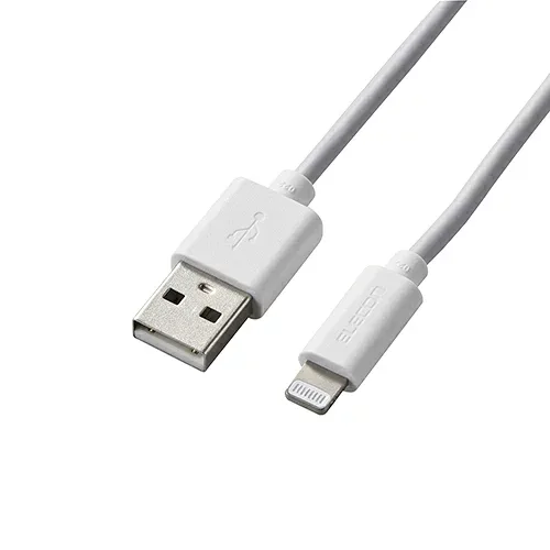 エレコム Lightningケーブル/スタンダード/1.0m/ホワイト MPA-UALO10WH | ケーブル 関連単語 DVI 変換 ケーブル HDMI VGA インターフェース ディスプレイ パソコン DVD アナログ デジタル usb PC 周辺機器 アクセサリー 転送 信号