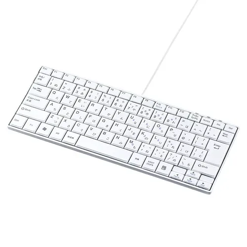 サンワサプライ USBスリムキーボード SKB-SL18WN | PC 周辺機器 関連:usbメモリ タイプ 容量 ハブ コンセント ケーブル 充電器 変換 type アダプタ 充電 メモリー 延長