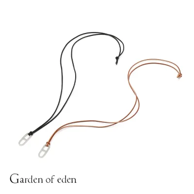 GARDEN OF EDEN(ガーデン オブ エデン)FLAT ANCHOR LEATHER NECKLACE(フラット アンカー レザー ネックレス)ロングネックレス レザー シルバー メンズ メンズアクセサリー メンズネックレス カジュアル シンプル モード ギフト プレゼント