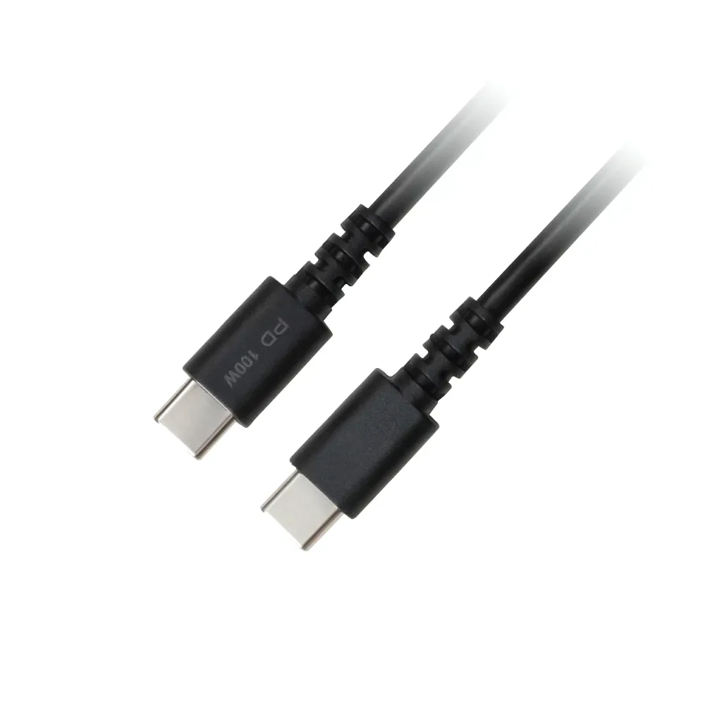 送料無料(北海道沖縄離島除く)USBケーブル 充電/データ転送 TypeC-C 100W(20V/5A) グリーンハウス 2.0m/2.0メートル GH-UCCCA20-BK/0847