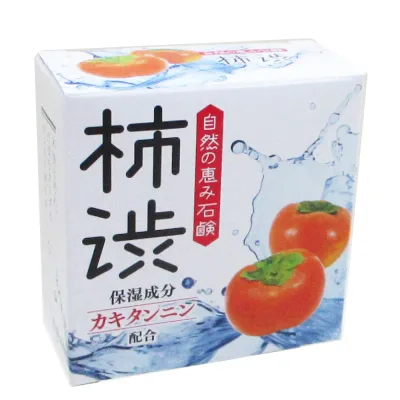 送料無料(北海道沖縄離島除く)クロバー石鹸 柿渋配合石けん 80g DLC-KAx12個セット/卸