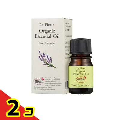 LaFleur(ラ・フルール) オーガニックエッセンシャルオイル 真正ラベンダー 3mL 2個セット