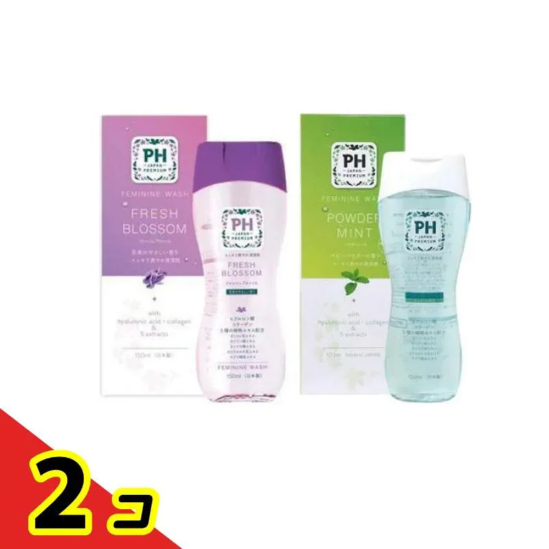 PH JAPAN フェミニンウォッシュ フレッシュブロッソム 150mL (&パウダーミント 150mL) 2個セット