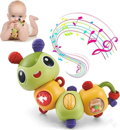 Baby Toys Educational Toys 0 Years Old 1 Years Old 2 Years Old Rattle Rattle Insect Light Music 360 Degree Rotation Boys Girls Baby Gifts Birthday Presents Christmas Baby Toys Baby Toys Educational Toys Sound