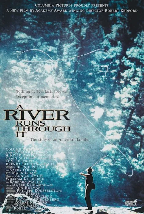 輸入 小型ポスター写真 米国版 リバーランズスルーイット A River Runs Through It ブラッドピット 約43x28cm.