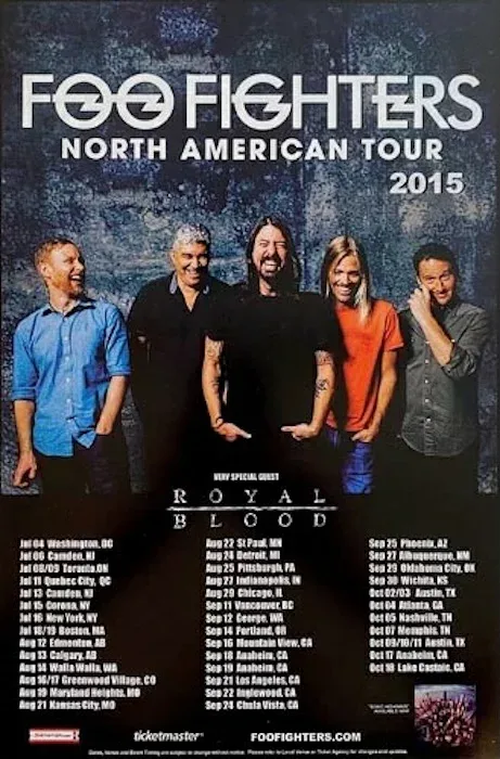 輸入 小型ポスター写真 米国版 バンド フーファイターズ Foo Fighters 約43.5x28cm.