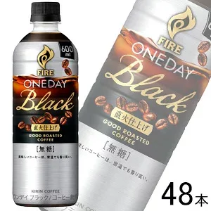 【2ケース】 キリン ファイア ワンデイ ブラック PET 600ml×24本入×2ケース:合計48本 【北海道・沖縄・離島配送不可】