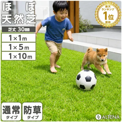 \赤字価格!大放出/高評価★4.50★ 人工芝 ロール 1m×10m 1m×5m 1m×1m 防草タイプあり 高密度 高耐久 芝丈30mm リアル人工芝 芝ロール 芝マット UVカット 庭 ベランダ テラス 屋上 ガーデニング ガーデン フェイク芝生 U字ピン 防草シート ALTENA