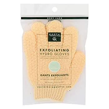 【中古】【輸入品・未使用】Earth Therapeutics Exofoliating Gloves Natural Pair (並行輸入品)