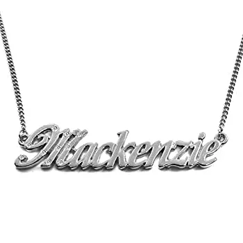 【中古】【輸入品・未使用】名前ネックレス%ダブルクォーテ% Mackenzie%ダブルクォーテ%???18?Kホワイトゴールドメッキ