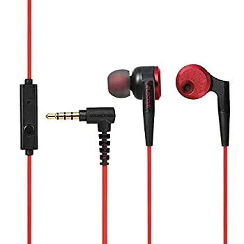 【中古-非常に良い】 エレコム ステレオ イヤホン カナル φ10mm ドライバー マイク付き 重低音 GrandBass レッド EHP-GB100MRD