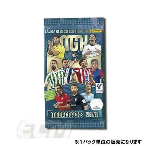 初回版【ESC01】【国内未発売】PANINI スペインリーグカード 25-26 "MEGA CRACKS 2026" パック販売【リーガエスパニョーラ/FCバルセロナ/レアルマドリード/パニーニ/トレカ/久保建英】