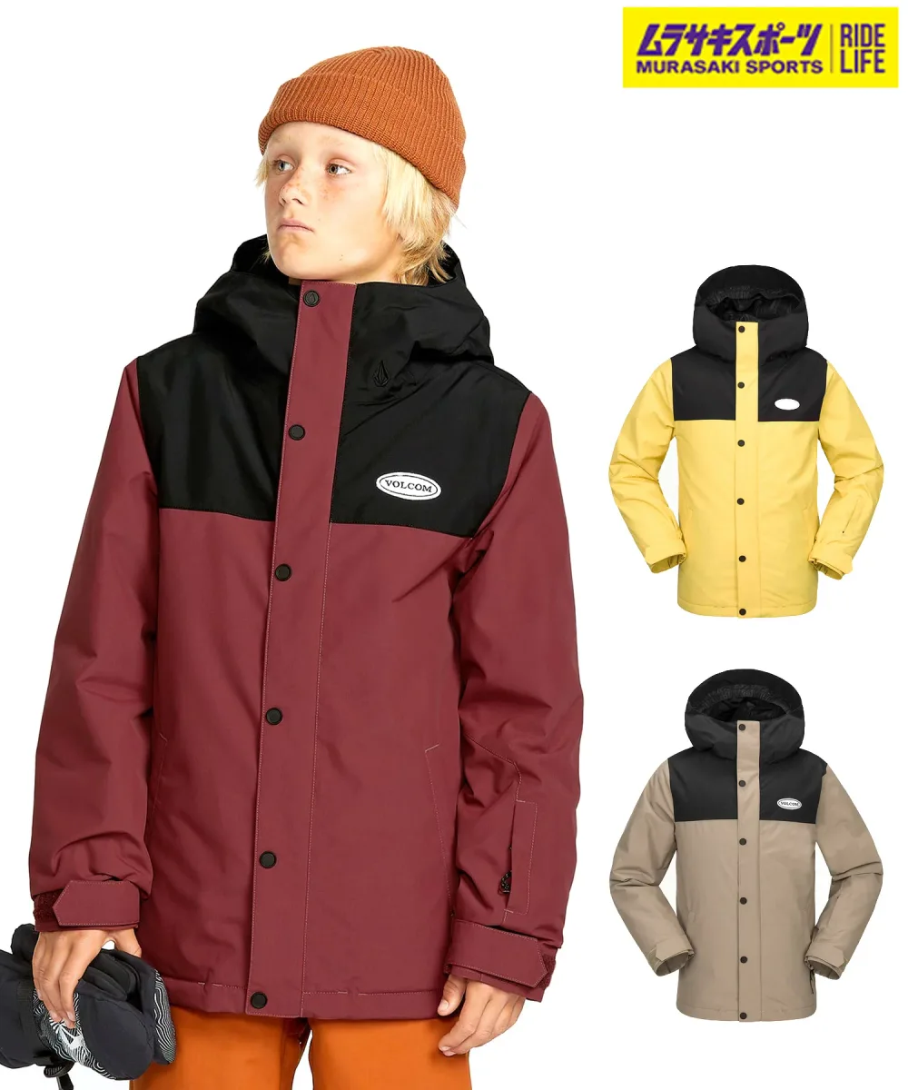 VOLCOM ボルコム スノーボード ウェア ジャケット キッズ ユース ジュニア JK STONE.91 INS JACKET ムラサキスポーツ 24-25モデル LL L27