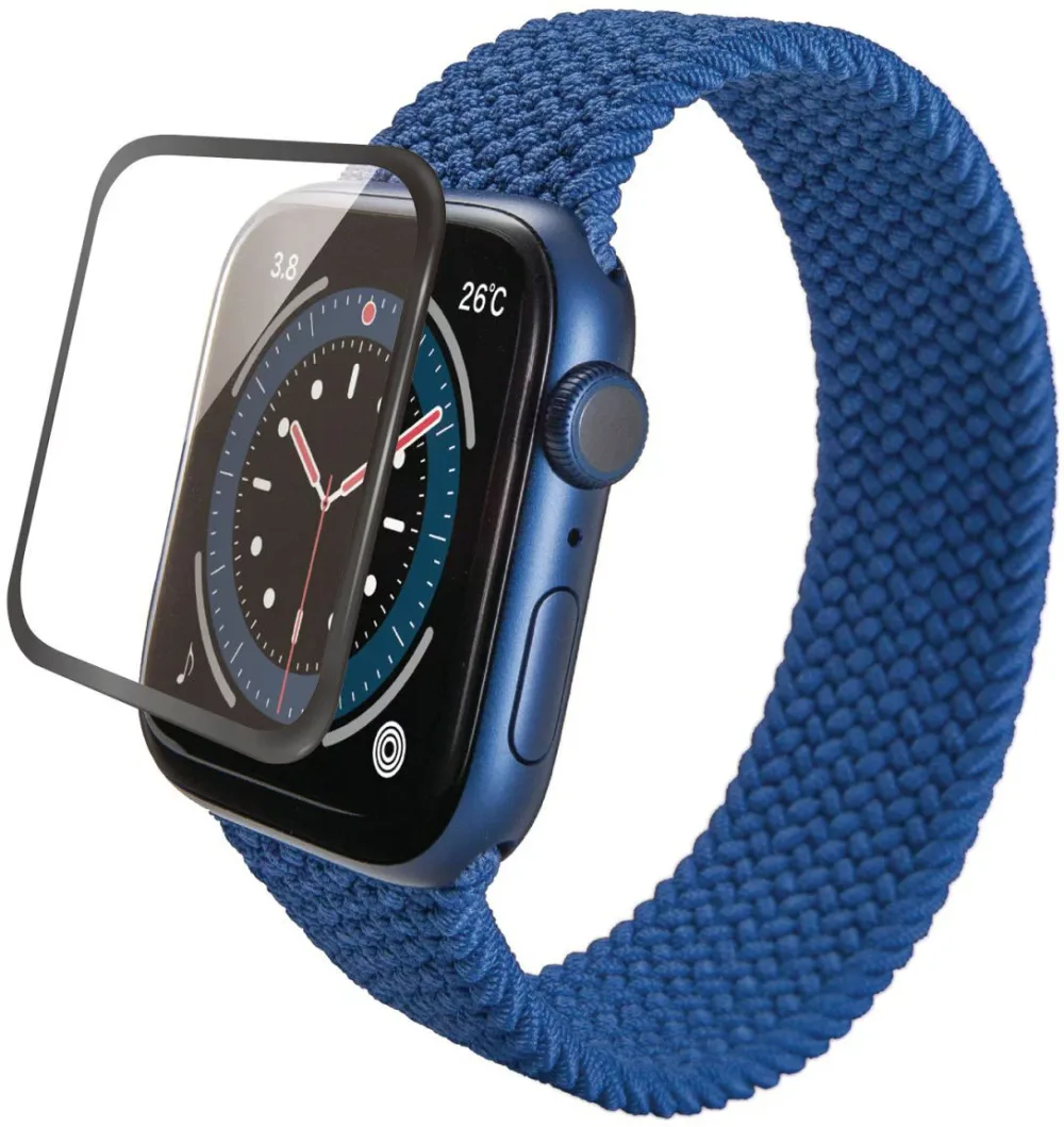ELECOM エレコム Apple Watch SE、Series 6;/40mm/ガラスフィルムフレーム付/光沢 AW-20SFLGFRBK ブラック