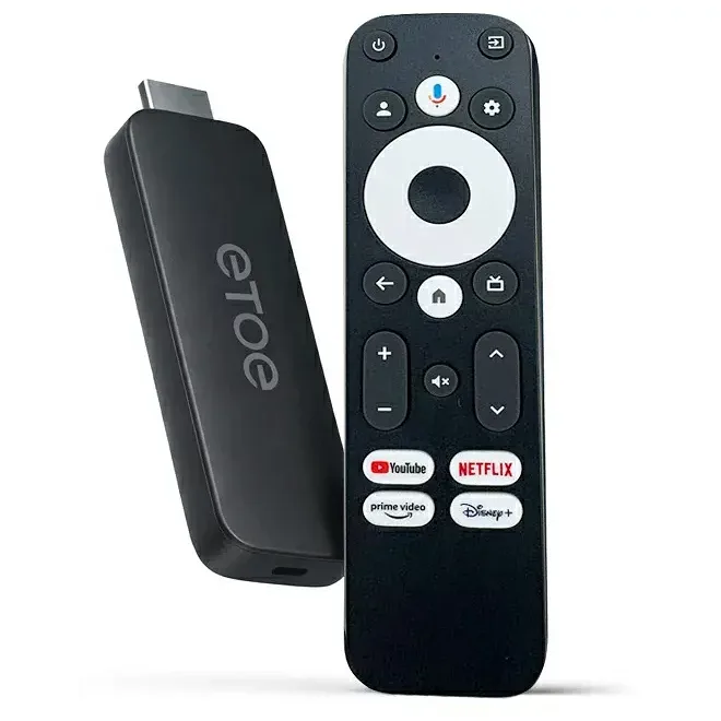 etoe エトエ T2STICK D2861 Google TV Stick HDMIストリーミングスティック PrimeVideo YouTube Netflix U-NEXT TVer ABEMA DAZN
