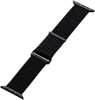 ELECOM エレコム Apple Watch 49/45/44/42mm/バンド/ファブリック/ブラック AW-45BDFBBK