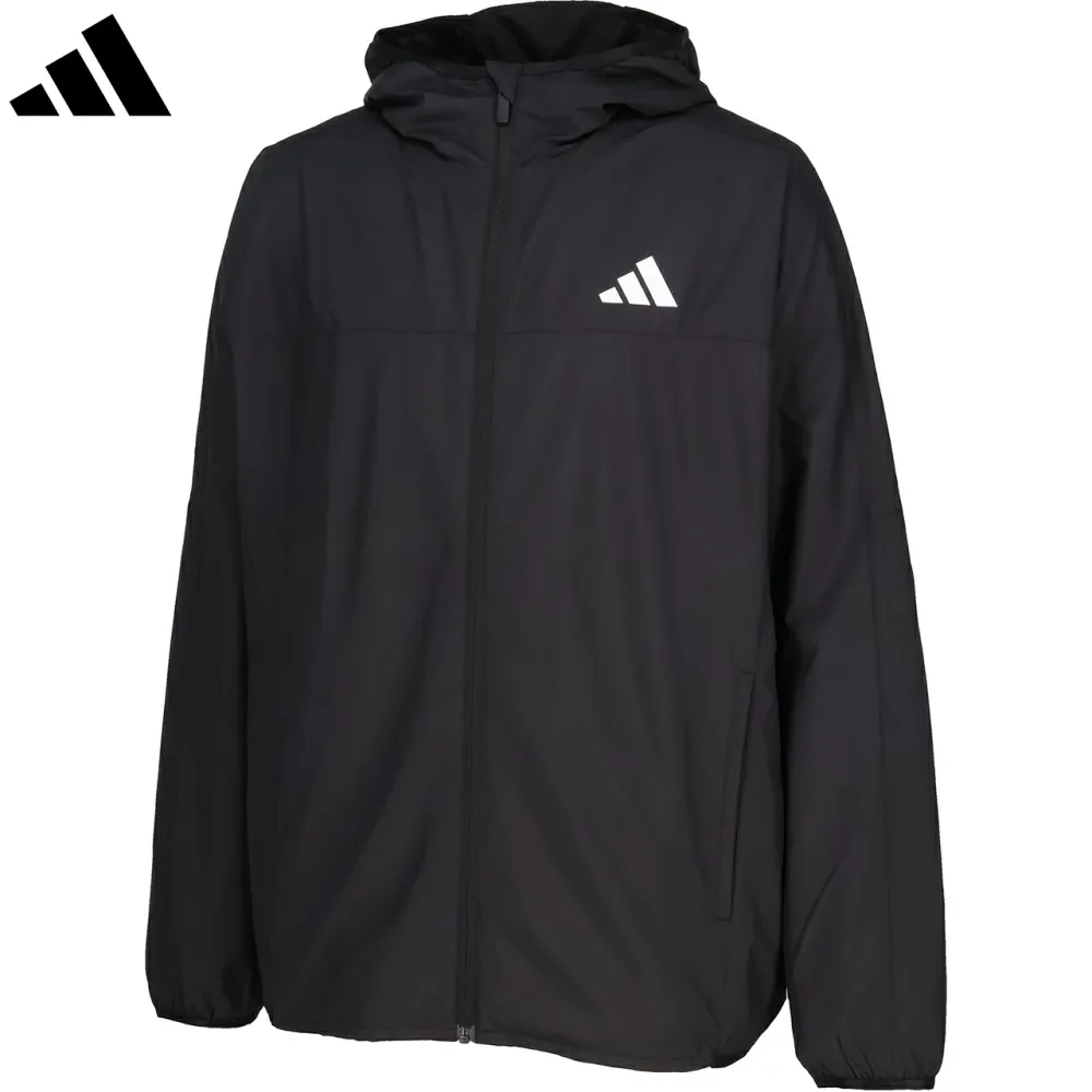 adidas アディダス 【ユニセックス】裏地フード付きウインドジャケット 【ブラック】 DP025