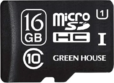 GREEN HOUSE グリーンハウス microSDHCカード UHS-I U1 クラス10 16GB GH-SDMRHCUB16G
