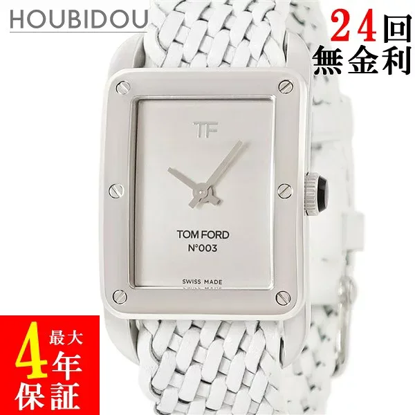 トムフォード TOM FORD N.003 ポリッシュドSS クロームダイアル TF0120268085 未使用 シルバー メンズ 腕時計クオーツ シルバー 【中古】