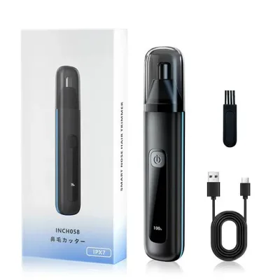 鼻毛カッター メンズ 鼻毛切り レディース 小型 エチケットカッター 電動 LCD画面 1台多役 眉毛耳毛 切り 男性 水洗い可能 電動シェーバー はな毛カッター 低騒音 IPX7防水Type-c充電式 軽量 …