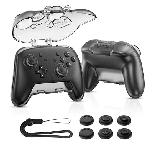 NEWDERY Switch 2 Pro用 ケース ハードケース PC素材 衝撃吸収 高耐久性 スイッチ 2 プロコン用 保護ケース 軽量 全面保護 傷防止 携帯に便利 着脱簡単 ポータブル収納カバー Switch 2 Pro コントロ…