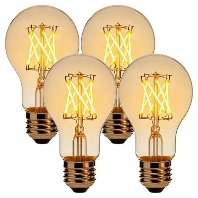VIMLITE LEDフィラメント電球 E26 調光器対応 電球色2700K 60W形相当 白熱電球代替え 6W 810ルーメン エジソン電球 全方向360度発光 透明LED電球 断熱材施工器具対応 密閉器具対応 省エネ (電球色270…