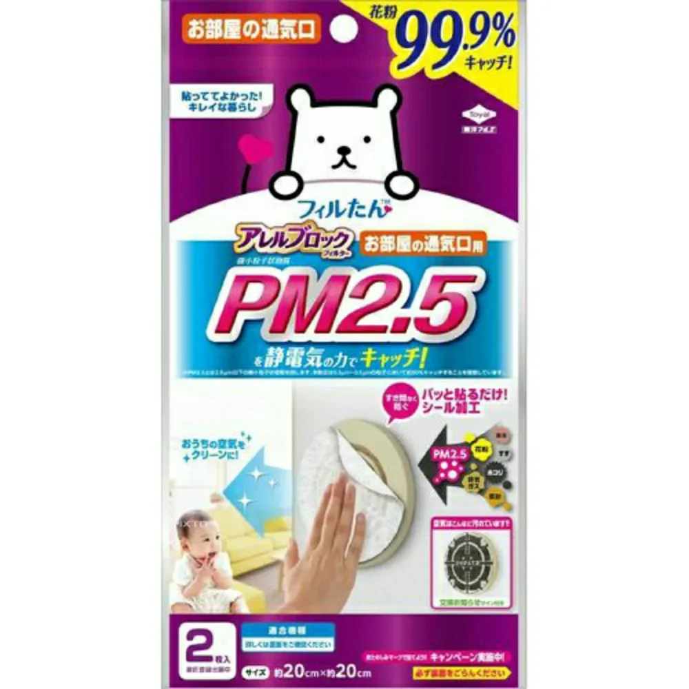 【配送おまかせ 送料込】東洋アルミ アレルブロック フィルター PM2.5対応 2枚入 1個