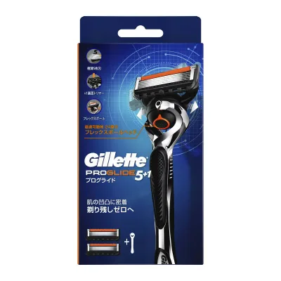 【送料込・まとめ買い×6個セット】P&G ジレット プログライド フレックスボール マニュアル ホルダー + 替刃 2個入