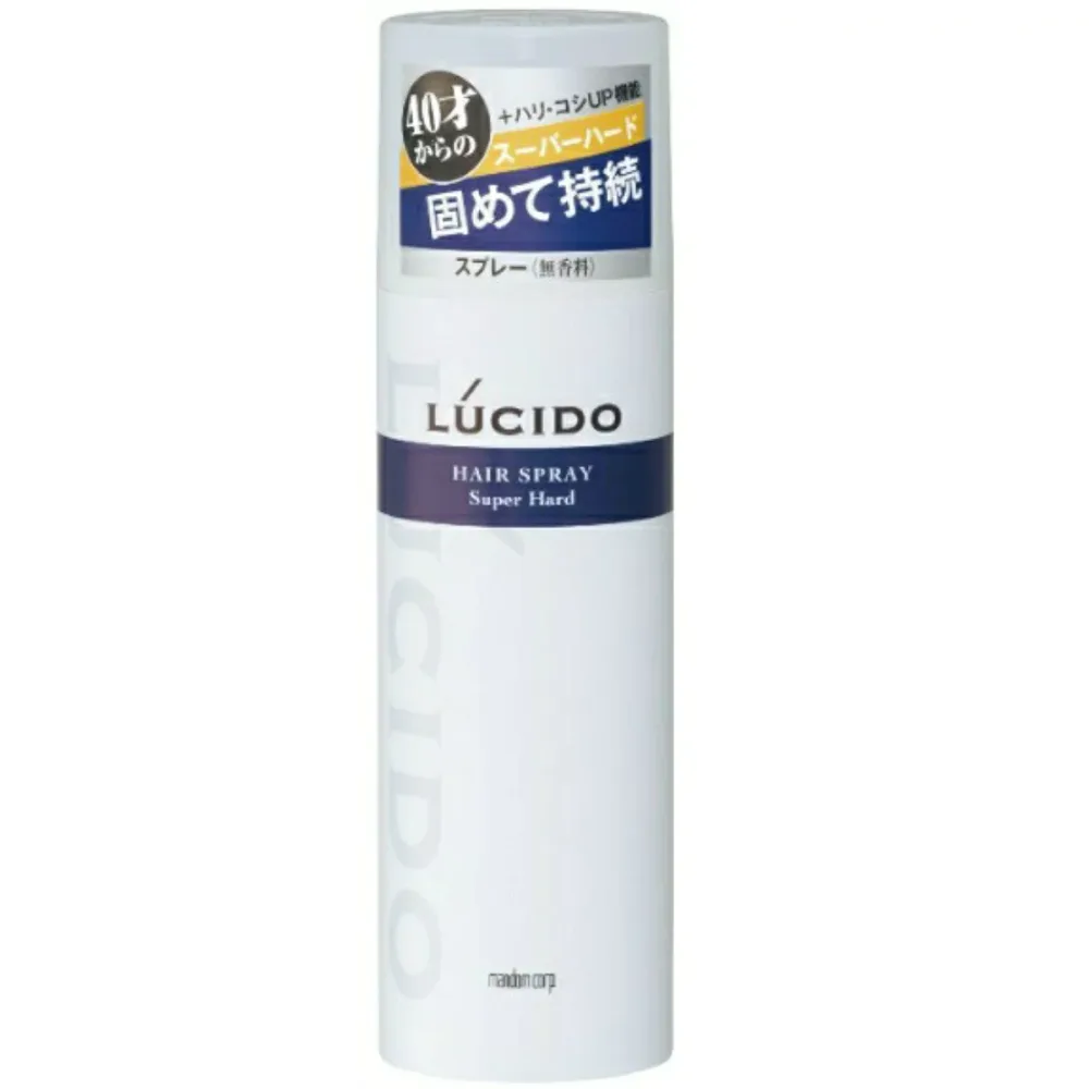 【送料込・まとめ買い×4個セット】マンダム LUCIDE ルシード ヘアスプレー 40才からの スーパーハード 180g